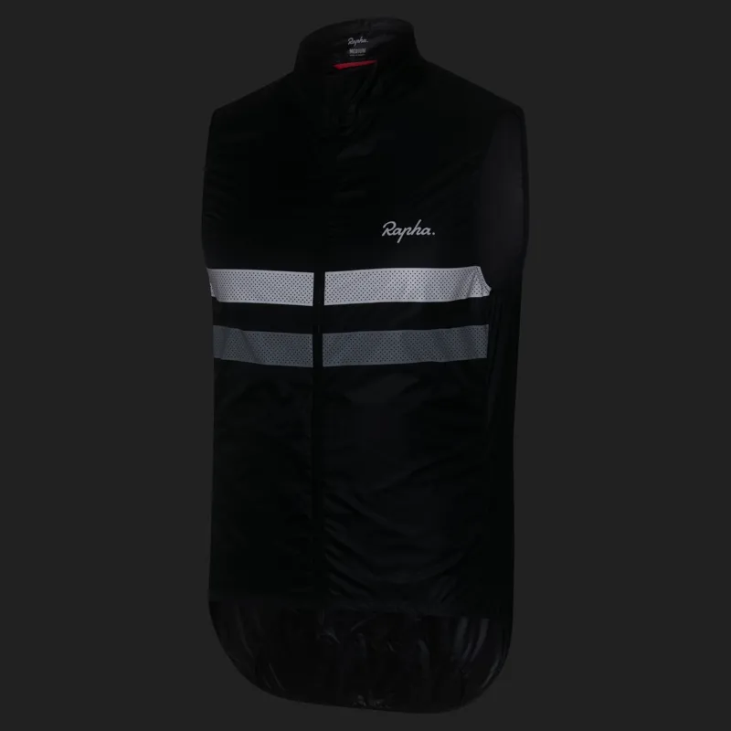Rapha Brevet Gilet in Black Light Grey and White-4